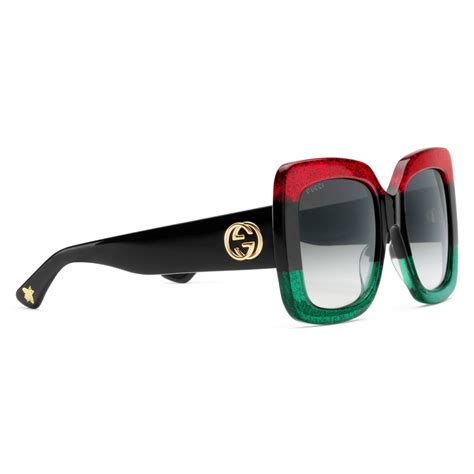 occhiale gucci 135 gg2235 57-14 anno produzione|Gucci Occhiali da sole quadrati in metallo.